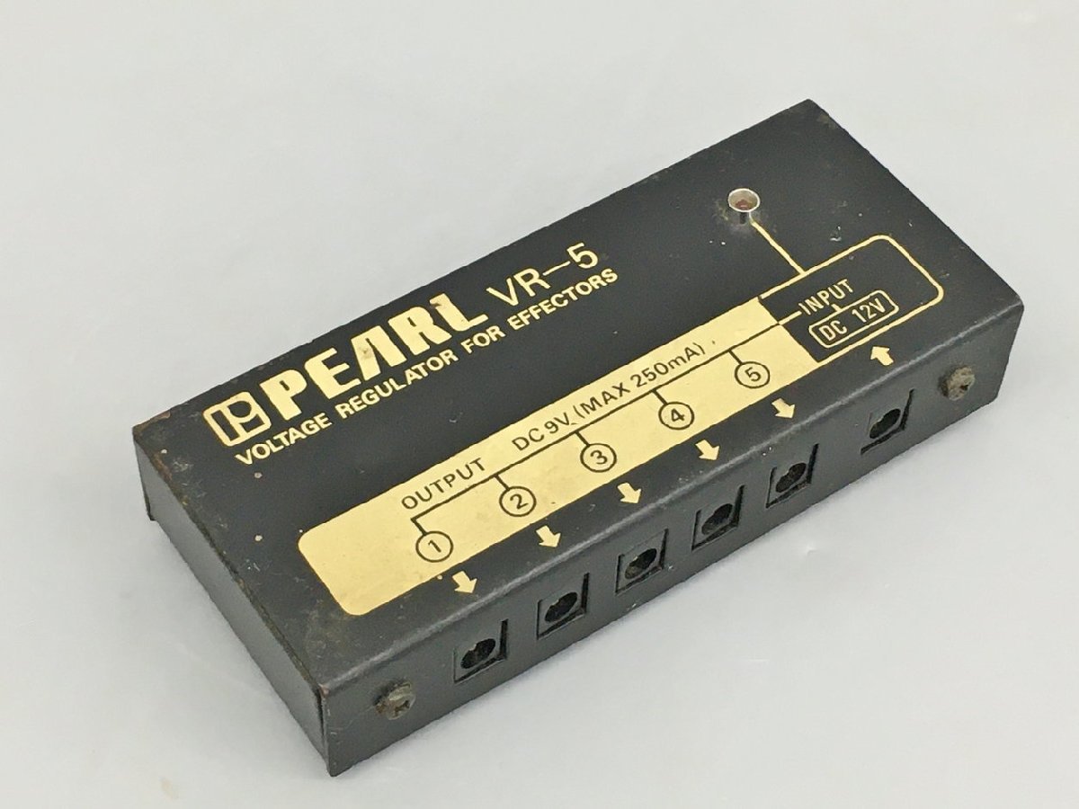 パール PEARL パワーサプライ VOLTAGE REGULATOR FOR EFFECTORS VR-5 ジャンク 2310LT041_画像1