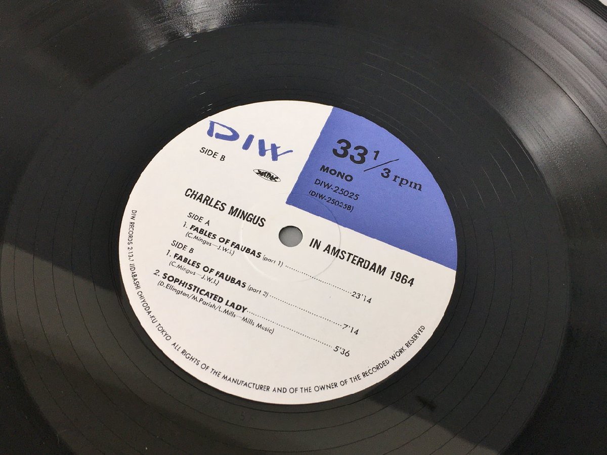 LPレコード In Amsterdam 1964 Charles Mingus 箱付き DIW-25023-5 2310LBM033_画像6