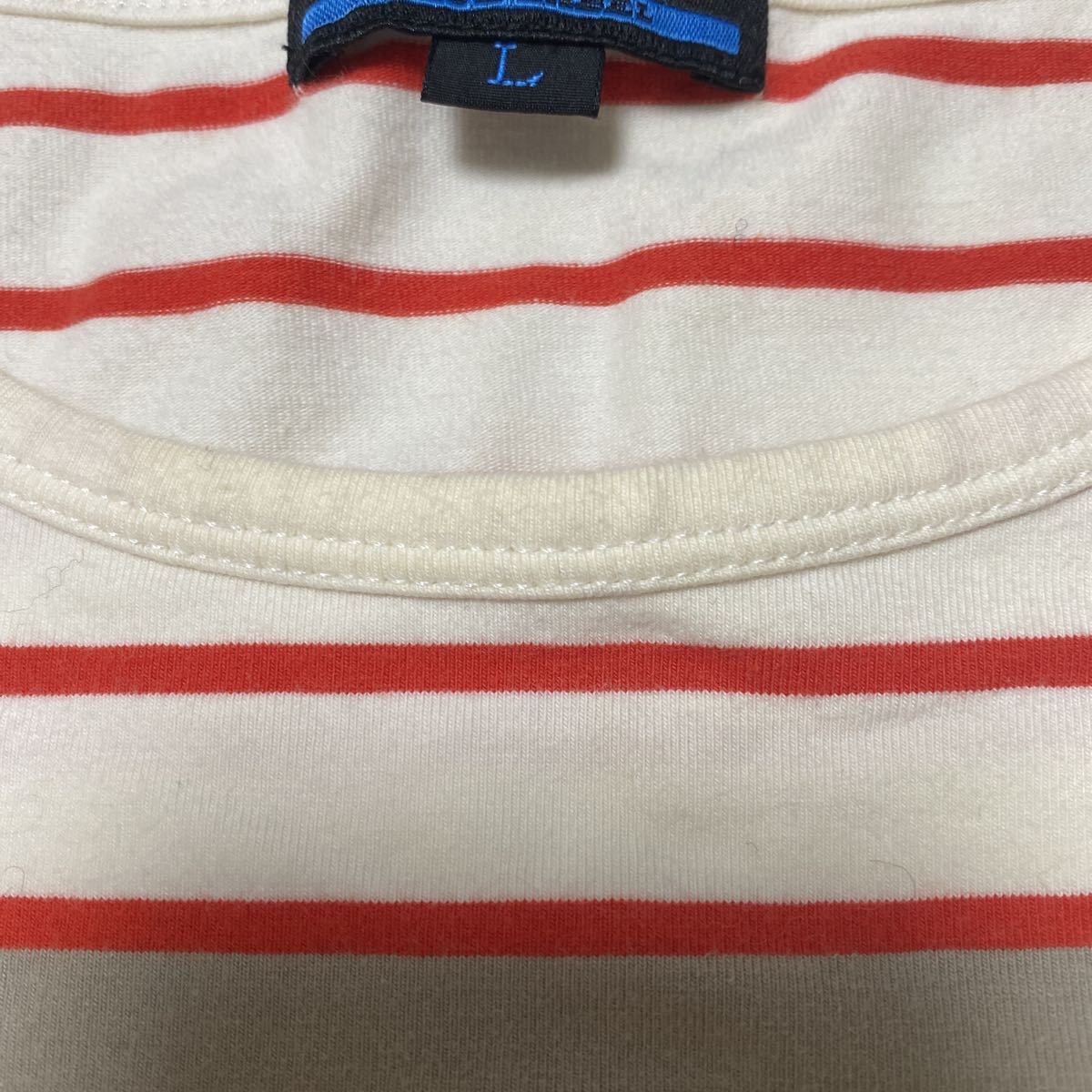 3680☆ BURBERRY BLUE LABEL バーバリー ブルーレーベル トップス 半袖Tシャツ クルーネック メンズ L ボーダー_画像3