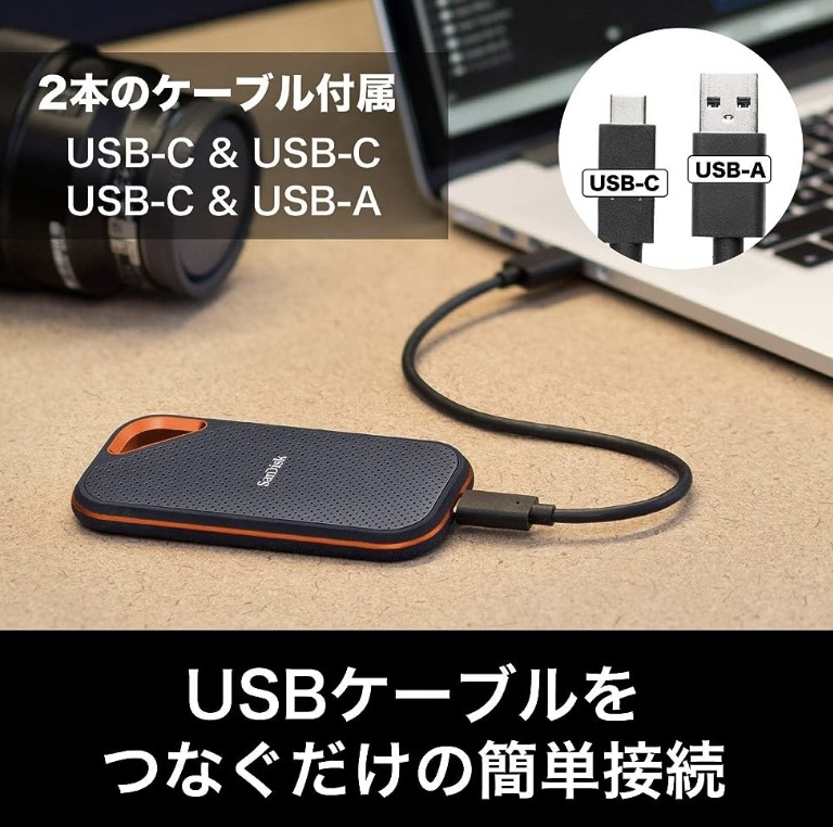 限定価格セール！ SanDisk SSD 外付け １TB USB3.2Gen2×2 最大２０００MB /秒 256GB～ 