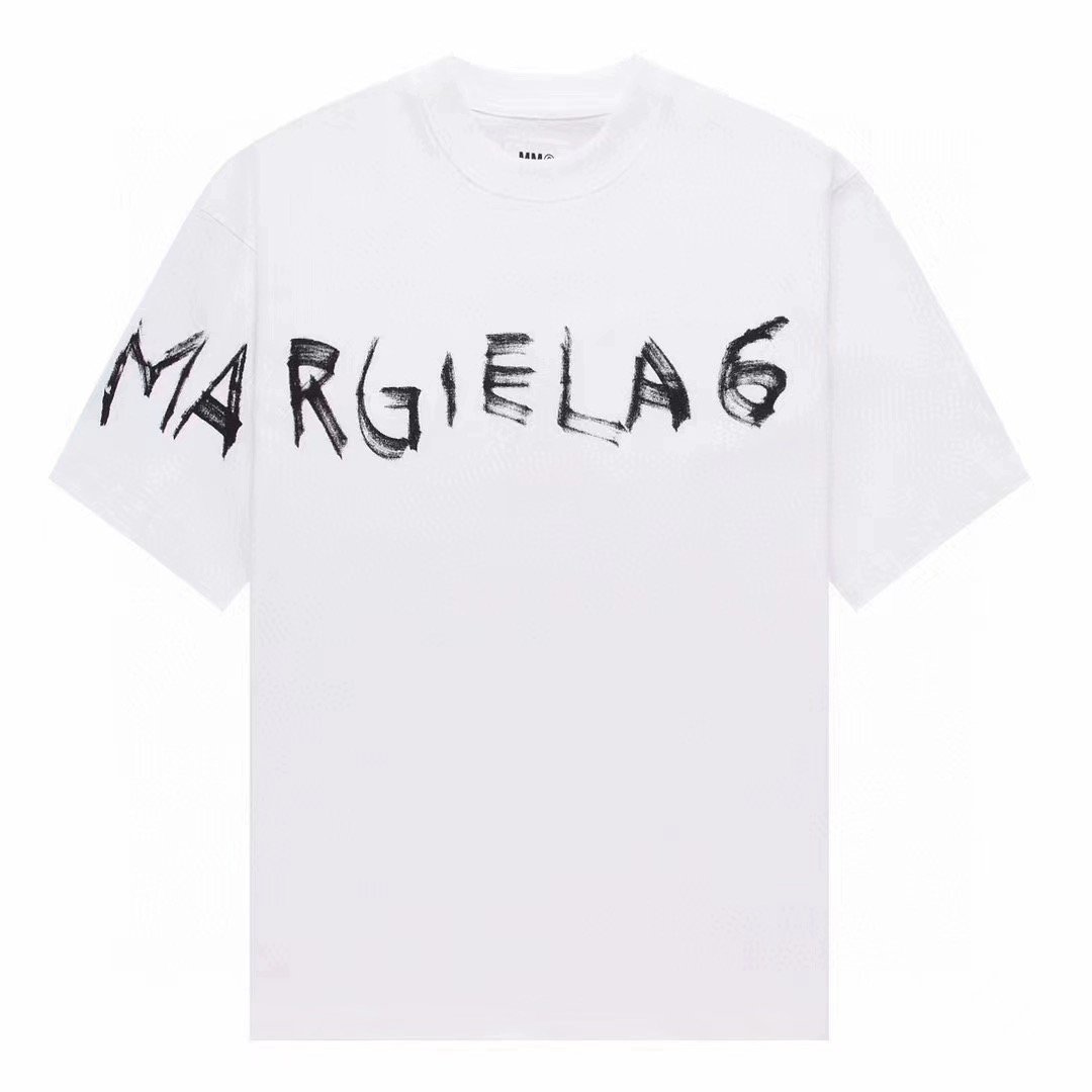 送料無料　マルタンマルジェラ　Maison Margiela　MM6　メンズ　Tシャツ　文字ロゴ　半袖　丸首　1711-48