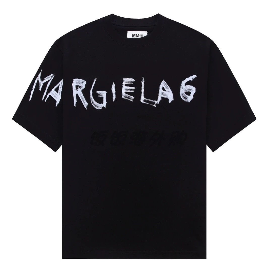 送料無料　マルタンマルジェラ　Maison Margiela　MM6　メンズ　Tシャツ　文字ロゴ　半袖　丸首　1712-48