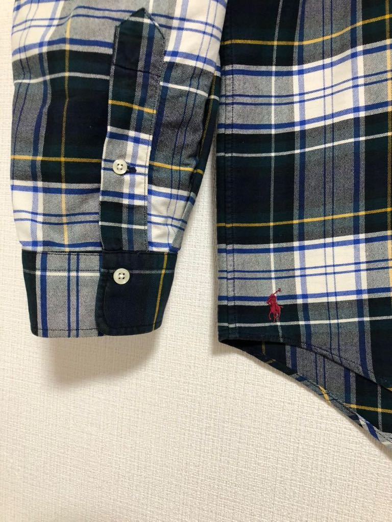 激レア☆ 極美品 90s 初期 USA製 POLO RALPH LAUREN The Big Oxford Shirt AH.H ポロ ラルフローレン ビッグ シャツ オープンカラー 開襟