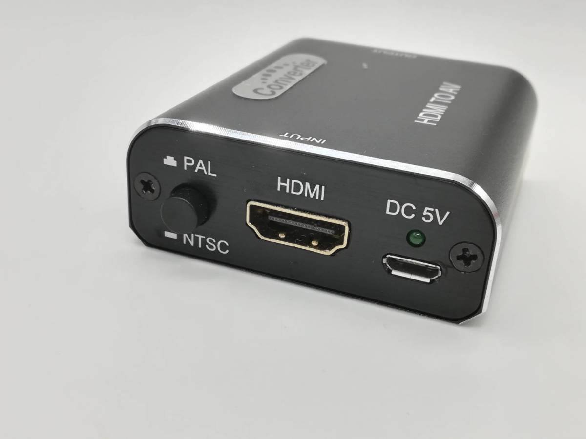 送料無料 HDMI to RCA 変換 AVI変換 モジュール HDMIからアナログ 変換アダプタ 音声出力 テレビ ゲーム 充電ケーブル付き 新品 未使用_画像7
