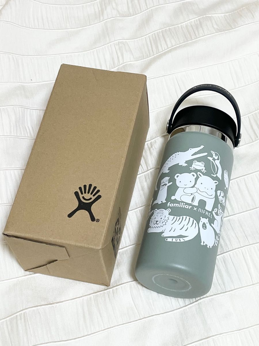 緑)ファミリア ハイドロフラスクステンレスボトル(16oz)|PayPayフリマ