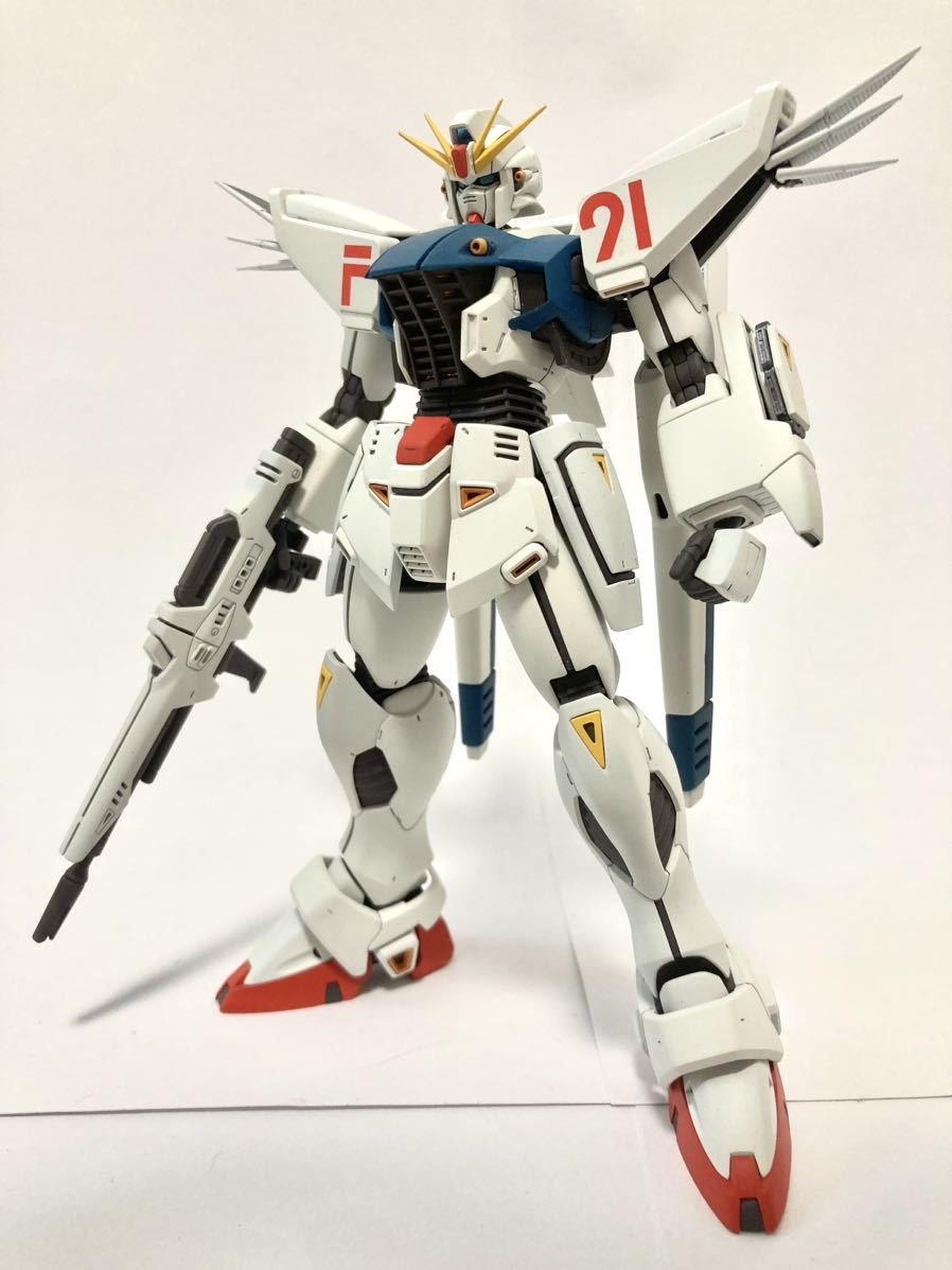 MG 1/100 ガンダムF91 Ver.2.0 全塗装 完成品 塗装済 ガンプラ完成品