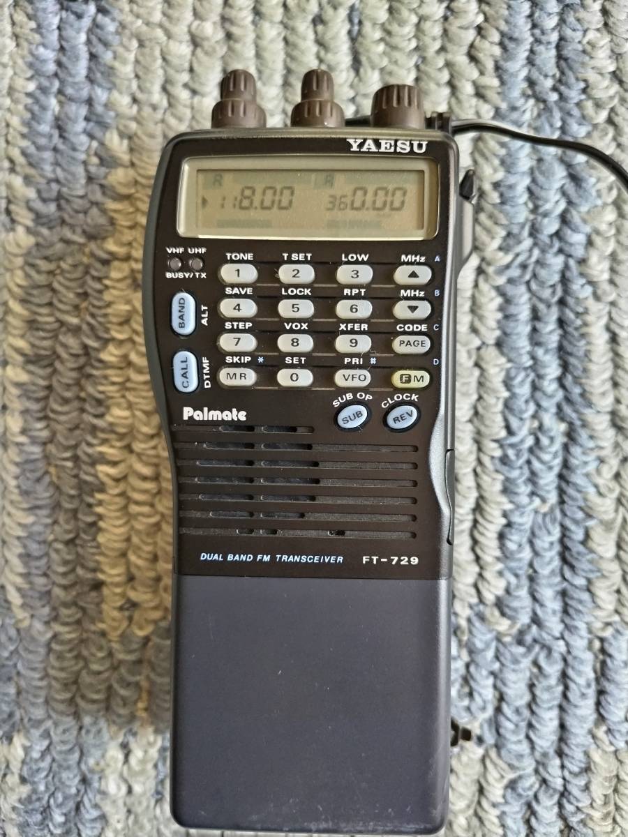 YAESU(ヤエス).FT-729(144／430MHz)ハンディトランシーバージャンク品扱い_画像4