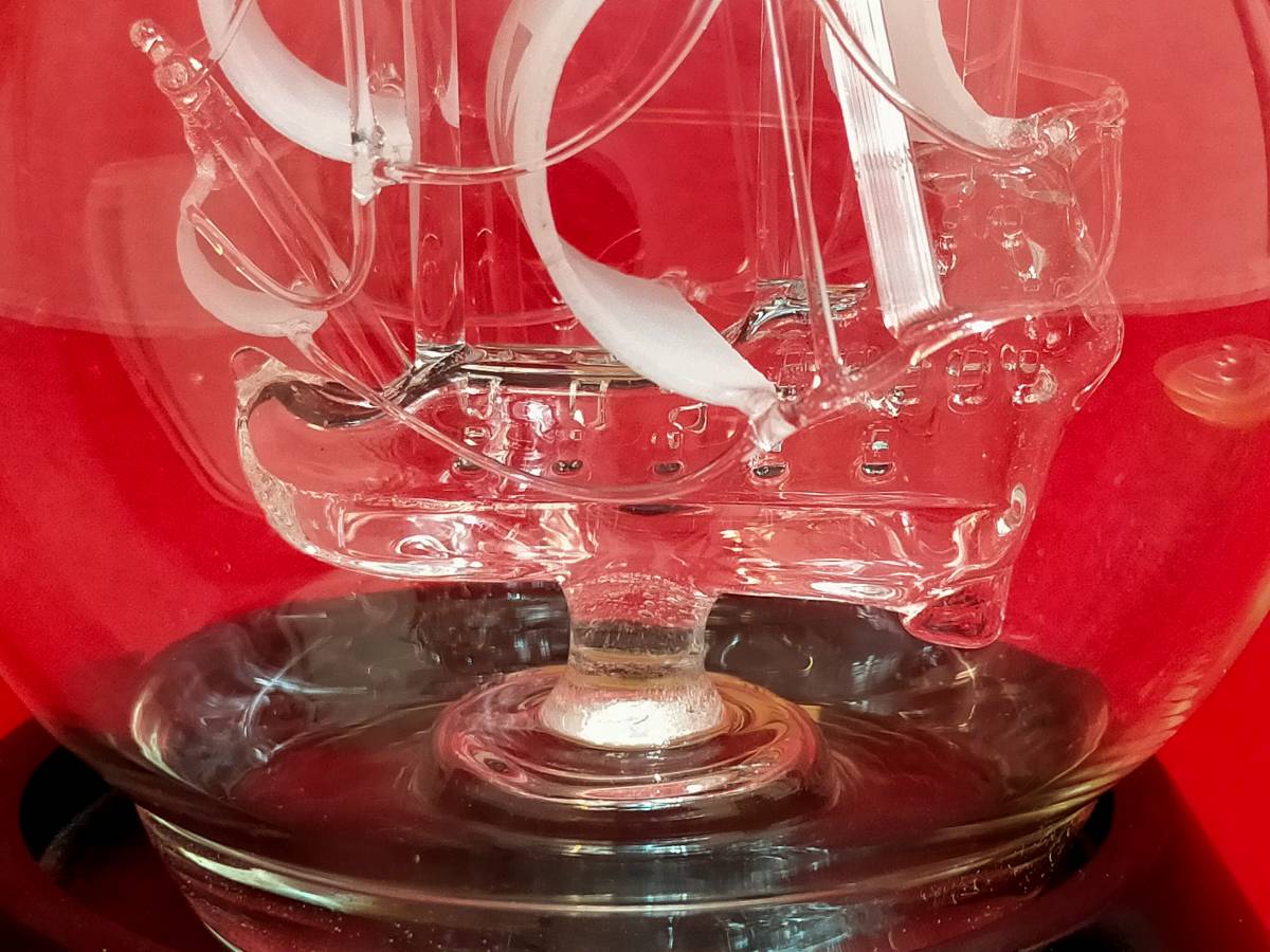 サンタマリア号 ガラス製 500周年記念ボトルシップ デキャンタボトル