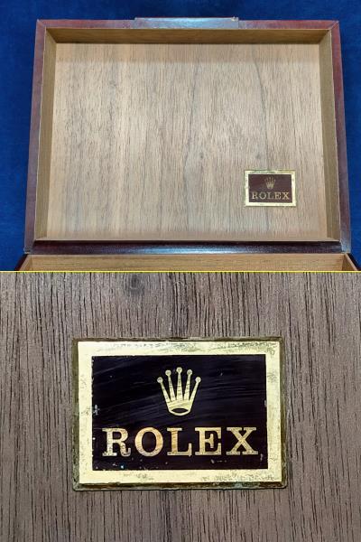 ROLEX ロレックス　空箱　時計ケース　ボックス　茶色　説明書　カレンダー　ケース　横20㎝×奥行15㎝×高さ7.5㎝ /_画像3