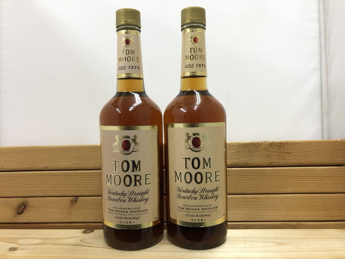 トム ムーア 2本セット バーボン ウイスキー Bourbon Whiskey TOM MOORE 750ml 43%の画像1
