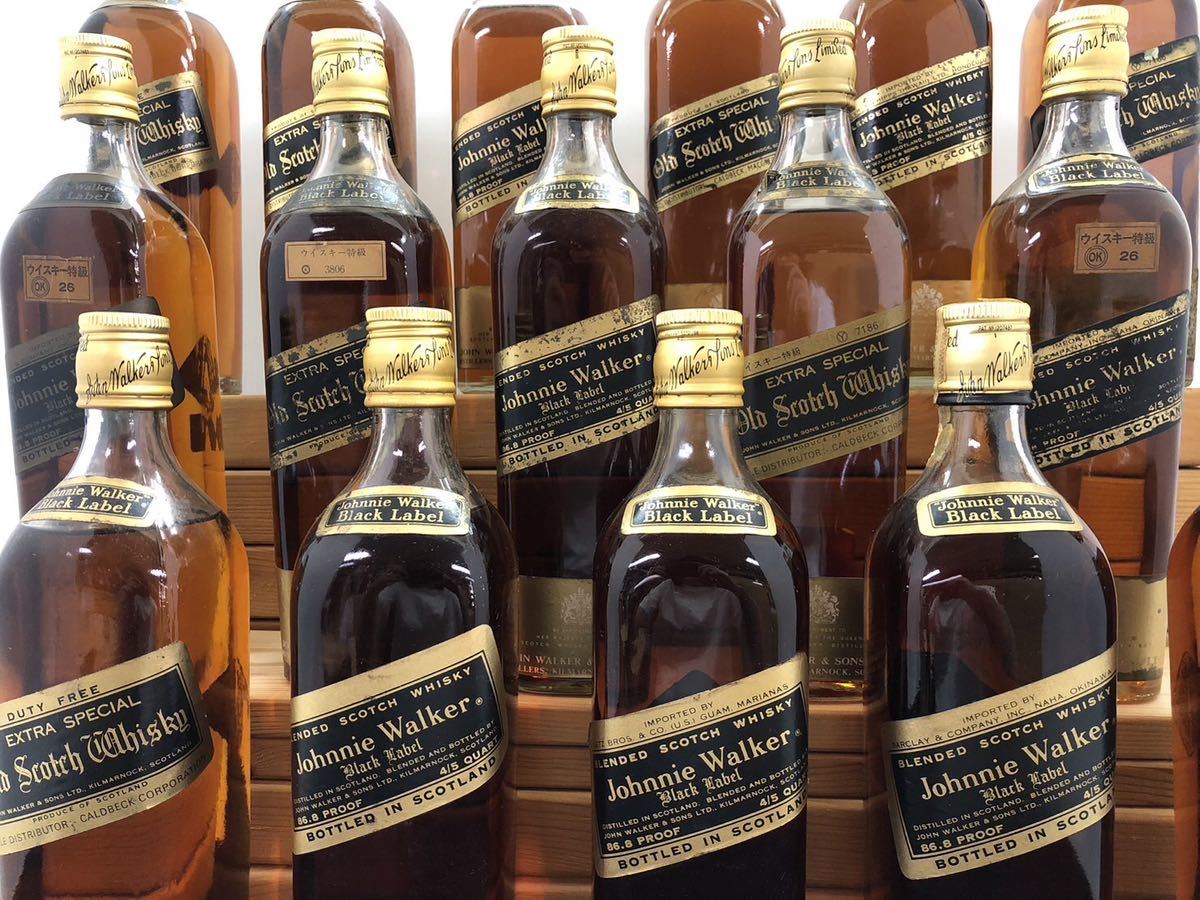 ジョニー ウォーカー ブラックラベル 金キャップ 16本セット スコッチ ウイスキー Scotch Whisky Johnny Walker Black Label 750ml 43%_画像3