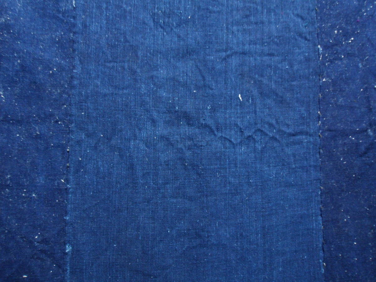 L43524【生地取り用 リメイク用 古布 綿 ボロ 襤褸 藍染】 布団がわ ほどき 大判_画像2