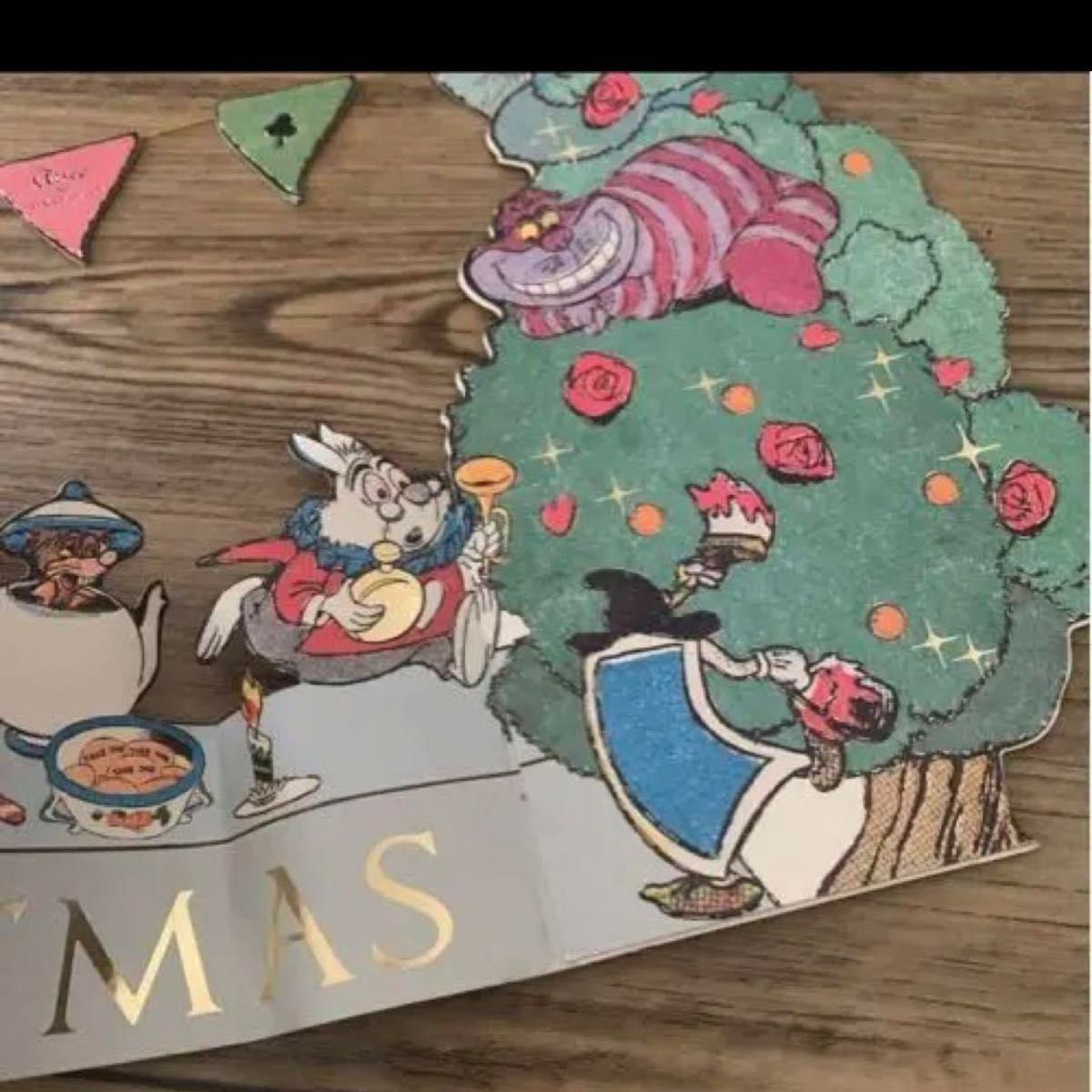Disney☆不思議の国のアリス。クリスマスカード☆飾り