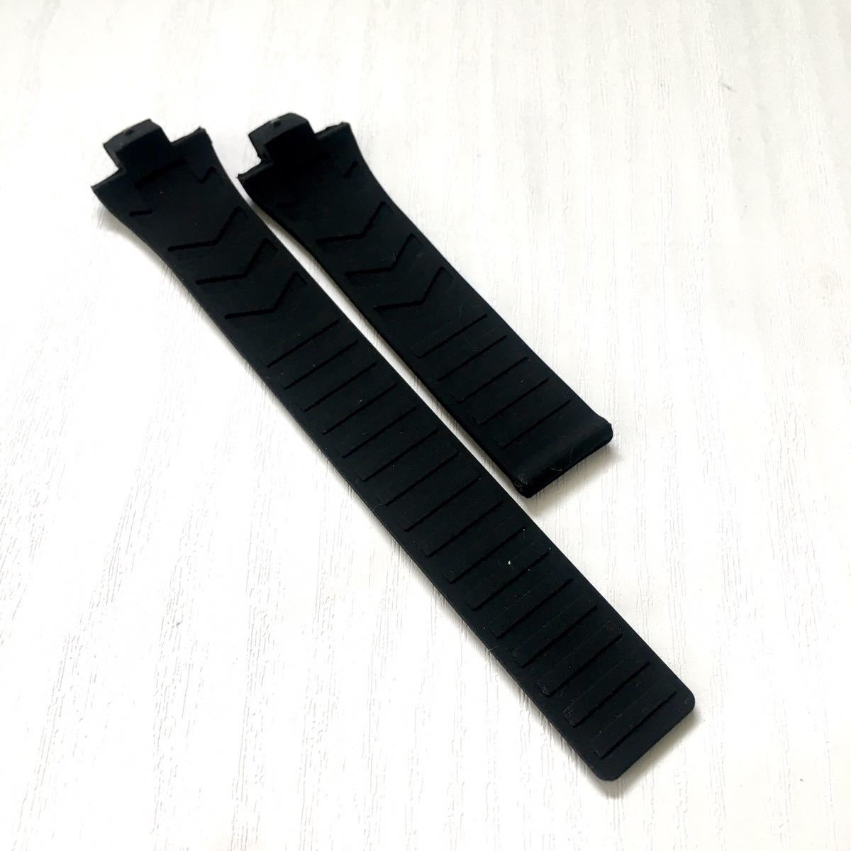 腕時計 社外品 シリコン ラバーベルト 21mm ブラック 黒 【対応】タグホイヤー キリウム Tag Heuer