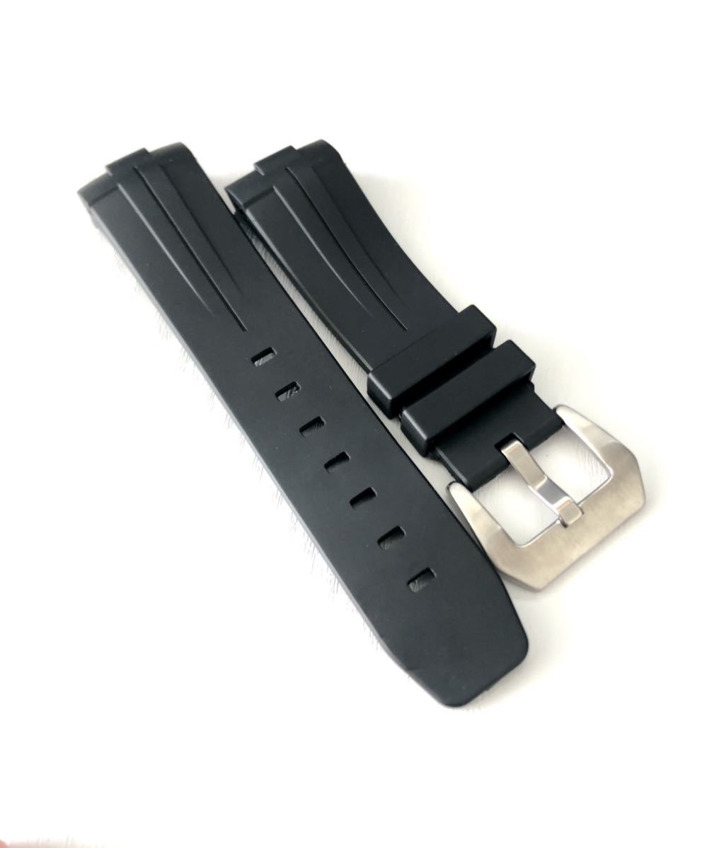 24mm наручные часы мужской для силикон резиновая лента машина b end черный чёрный [ соответствует ] Panerai 