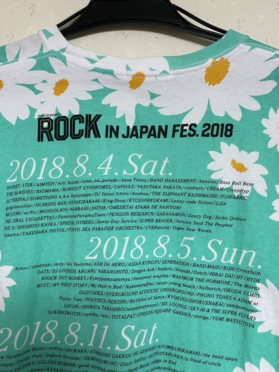 ROCK IN JAPA FES 2018☆半袖Tシャツ☆サイズM☆綿100％☆ユースド☆夏フェス☆野外音楽☆カウントダウン_画像4