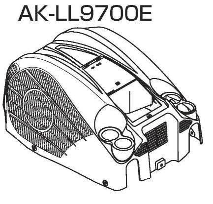 MAX マックス エアー コンプレッサ AK-LL9700E 用 プラスチック カバーのみ レッド コンプレッサー 用 カバー 建築 建設 大工 常圧