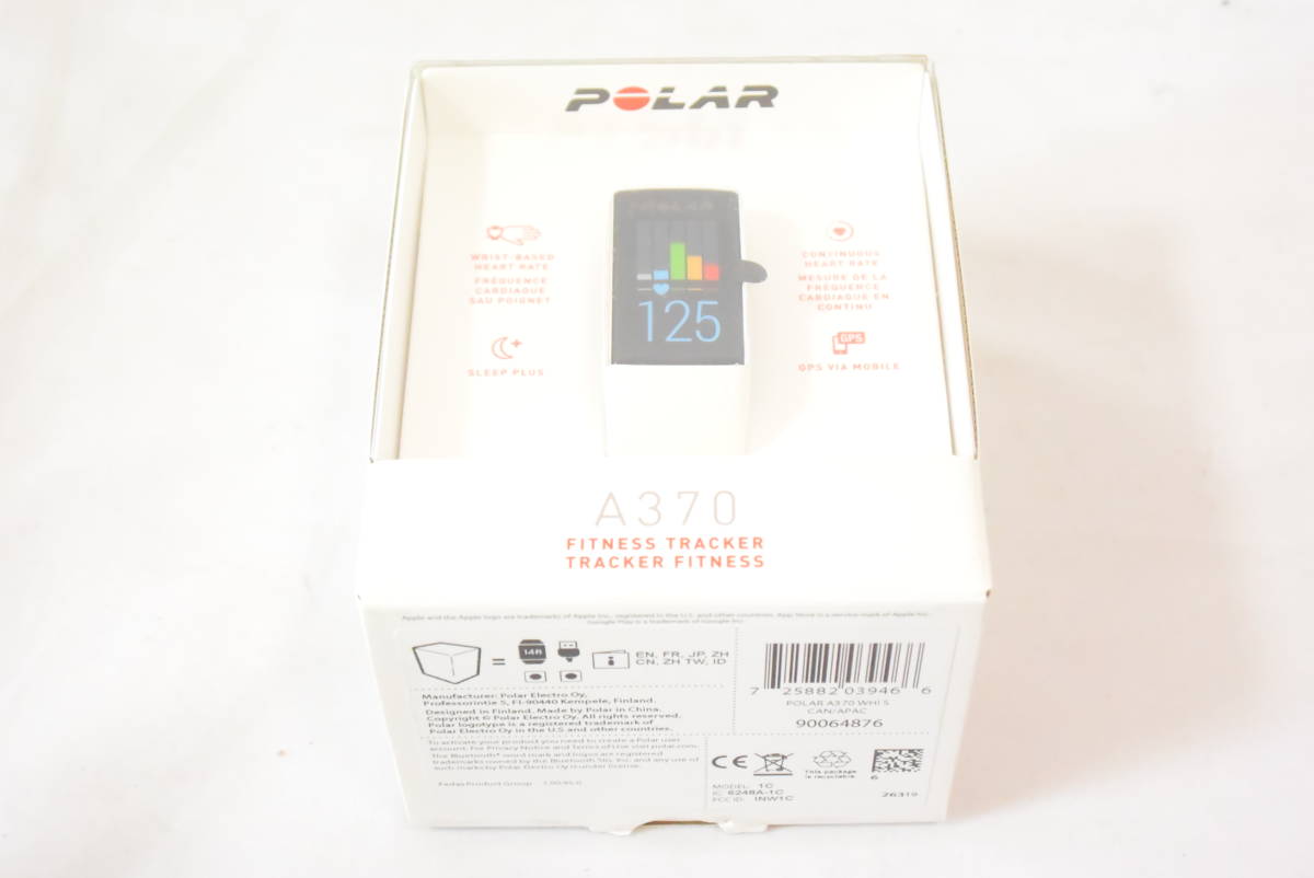 【新品】 ポラール POLAR Fitness Tracker WHI スマートウォッチ Sサイズ ホワイト A370 90064876 (国内正規品)_画像5