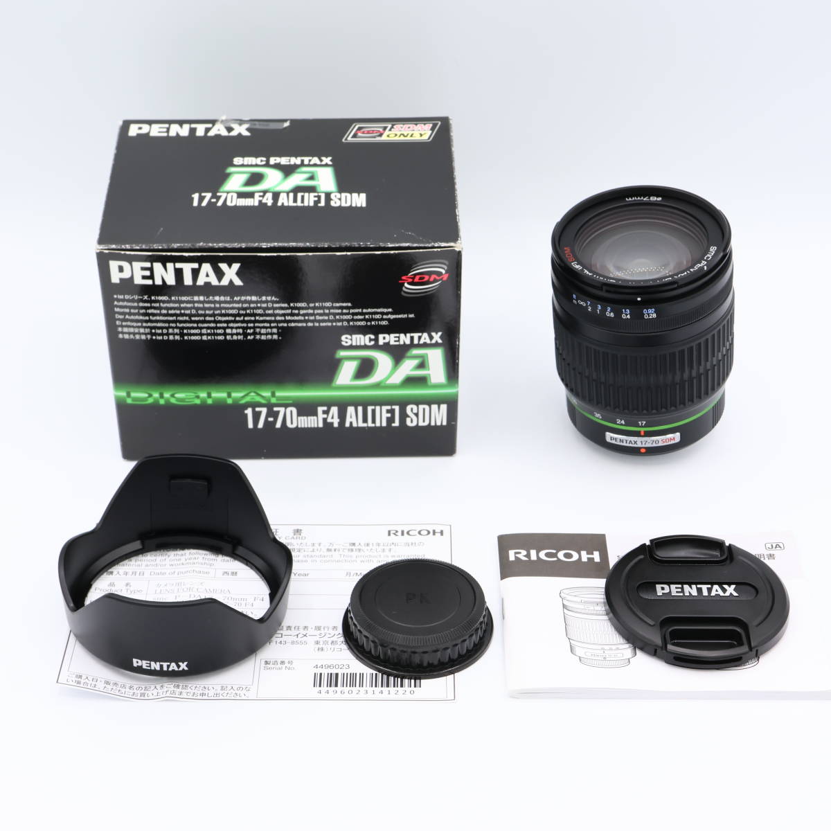 PENTAX 標準ズームレンズ DA17-70mmF4AL[IF]SDM Kマウント APS-Cサイズ 　#231023_4496023_画像1