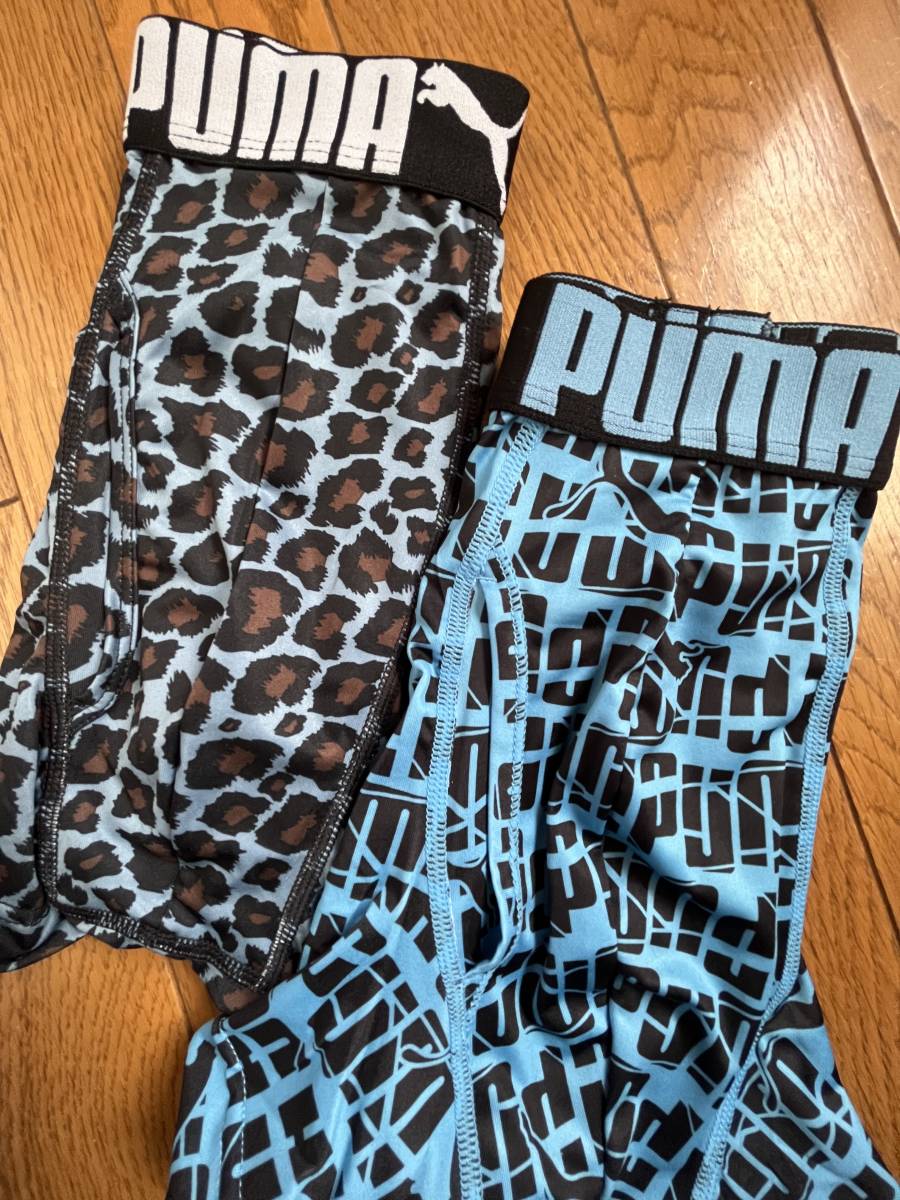 Mサイズ！2枚組！高貴紳士的ブランド品！PUMA！前開きあり！ツルサラッと肌触り！吸水速乾DRY！ストレッチ！ボクサーブリーフ！No.青_画像4