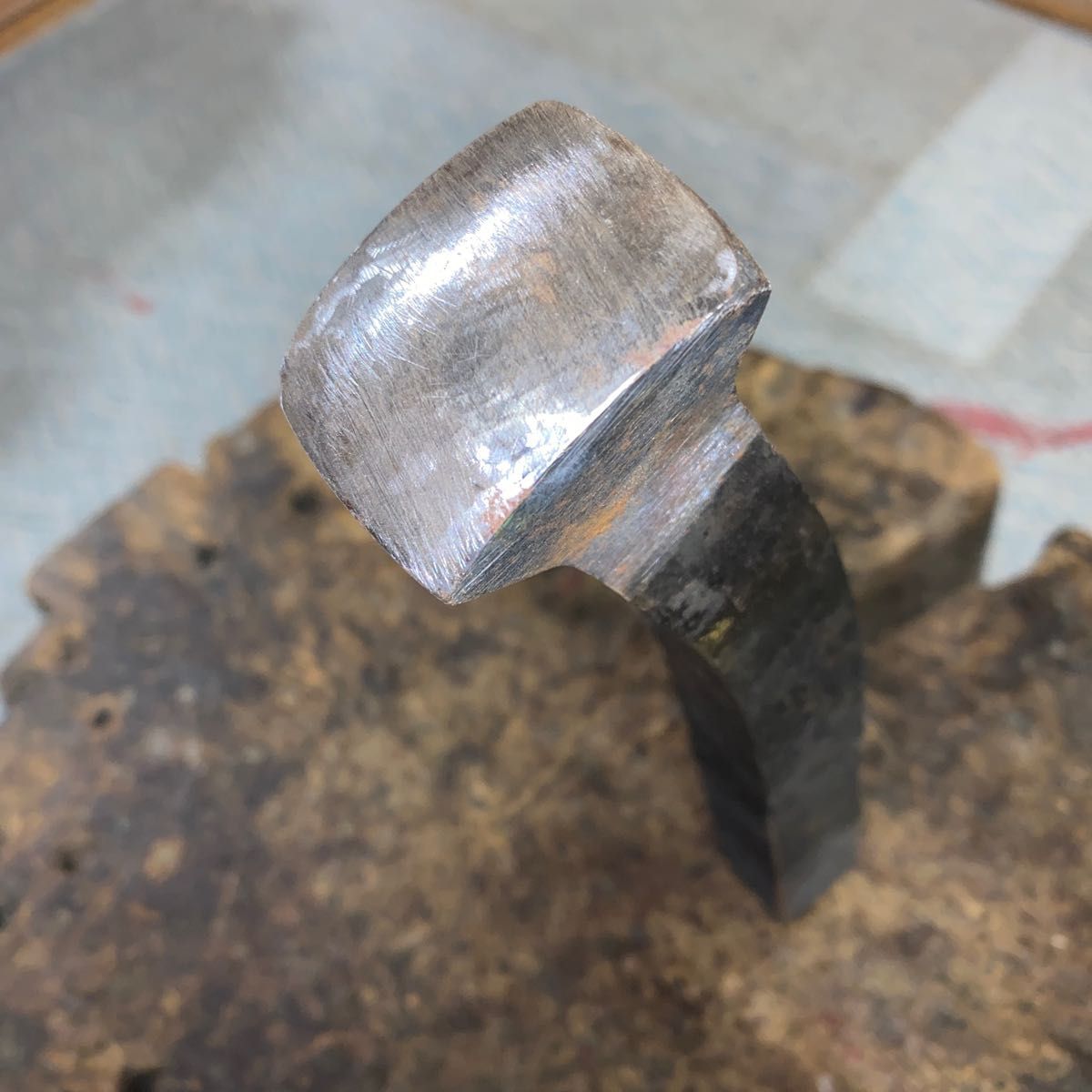 欅台43cm金床付き 作業台
