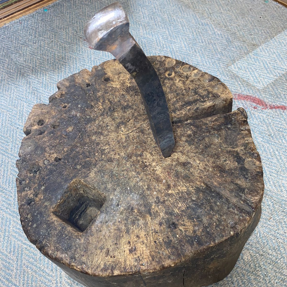 欅台43cm金床付き 作業台