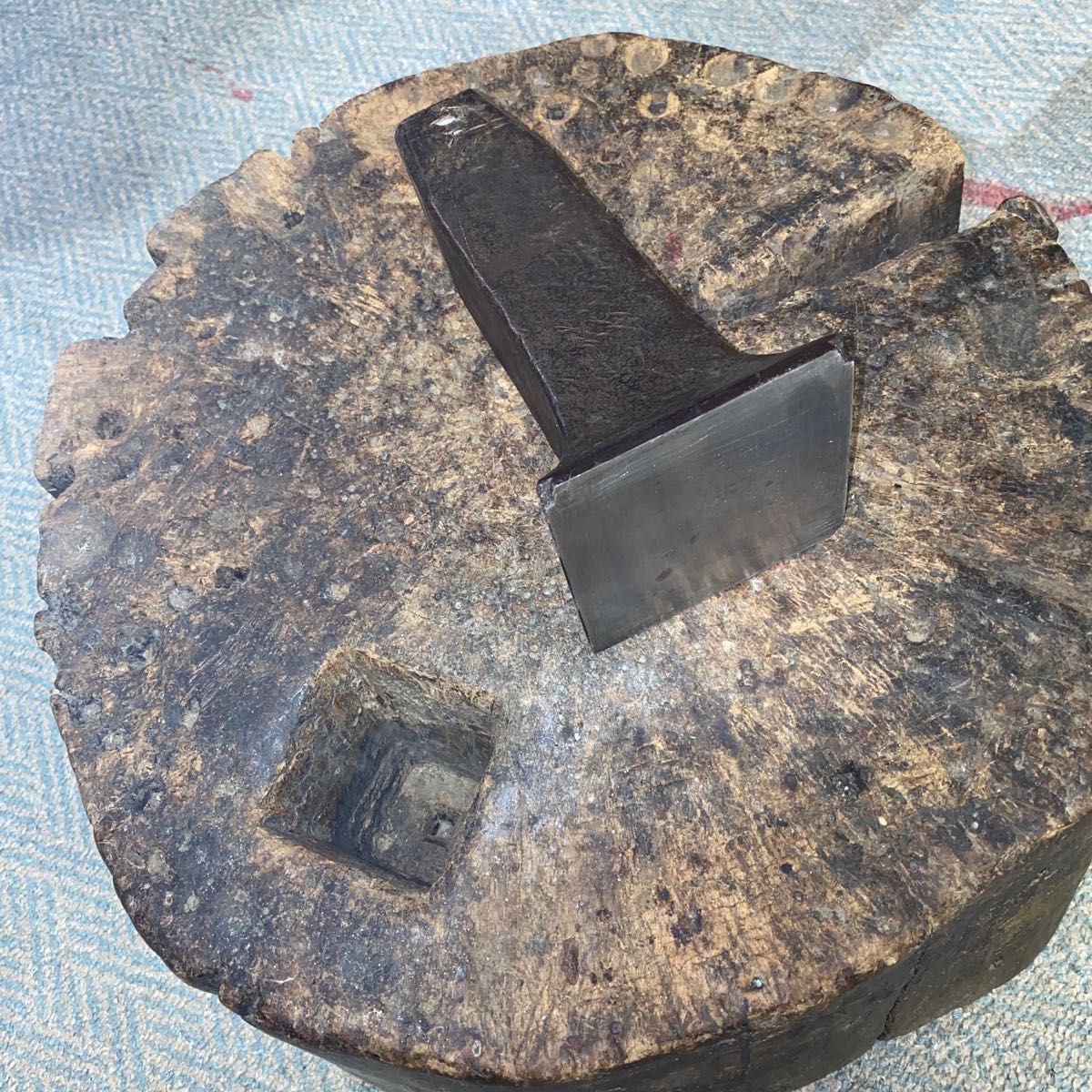 欅台43cm金床付き 作業台