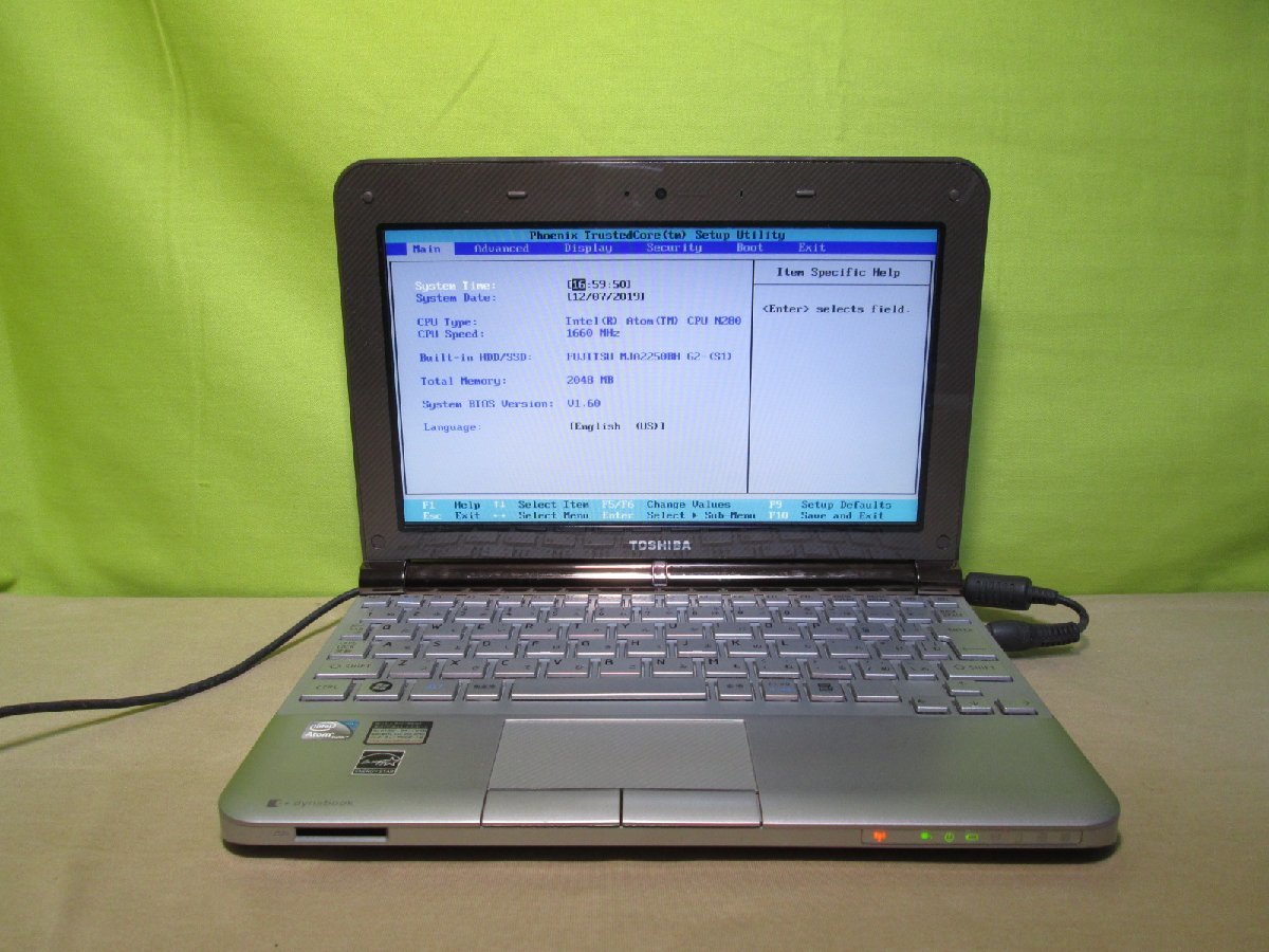 東芝 dynabook UX/23KBR【Atom N280 1.6GHz】 BIOS表示可 ジャンク [86851]_画像1