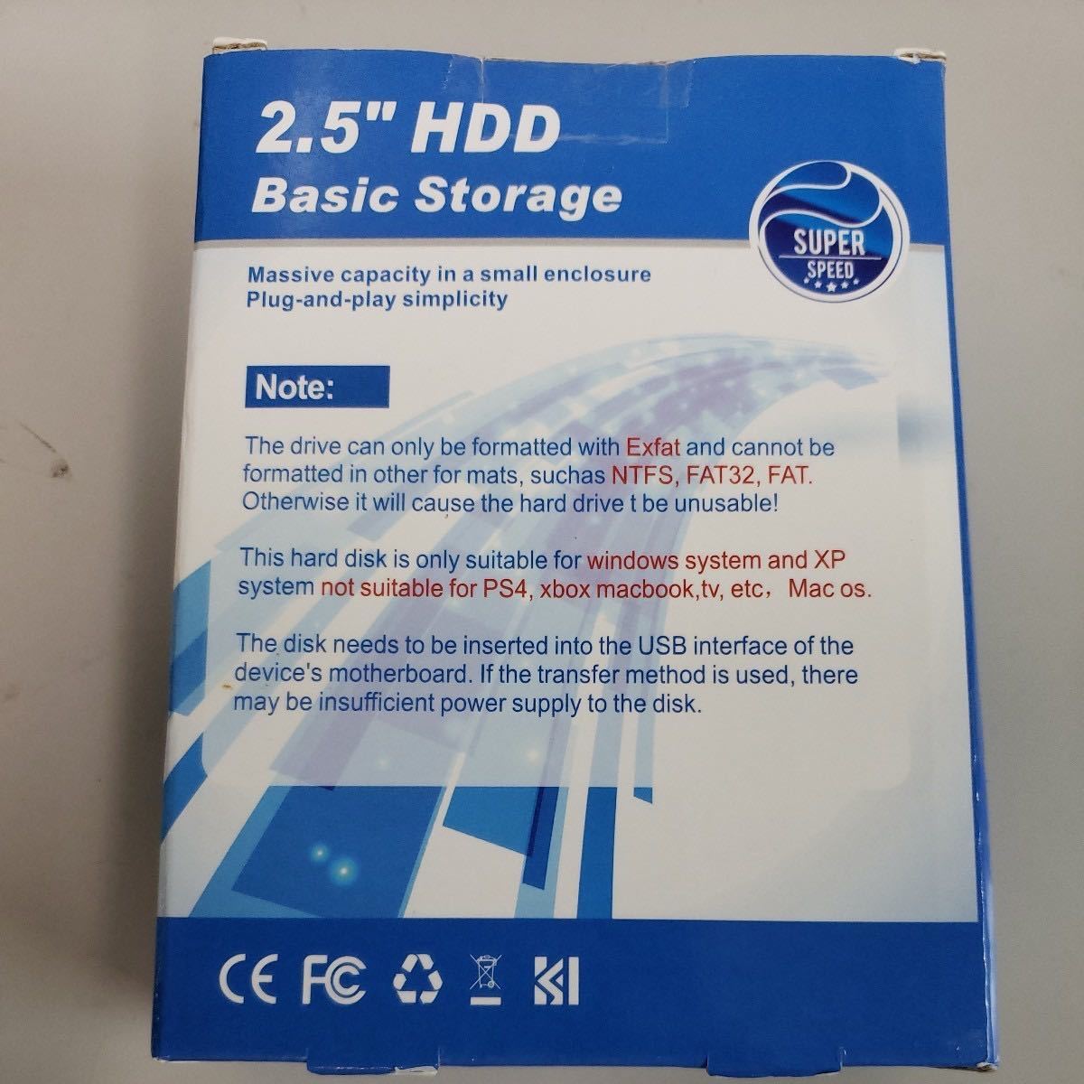 512y2721★WKWW ハードディスク USB 3.0対応 2.5 インチハードディスク Windows 、Mac 、 Linux 、Android 、TV 高速データ転送-1TB_画像8