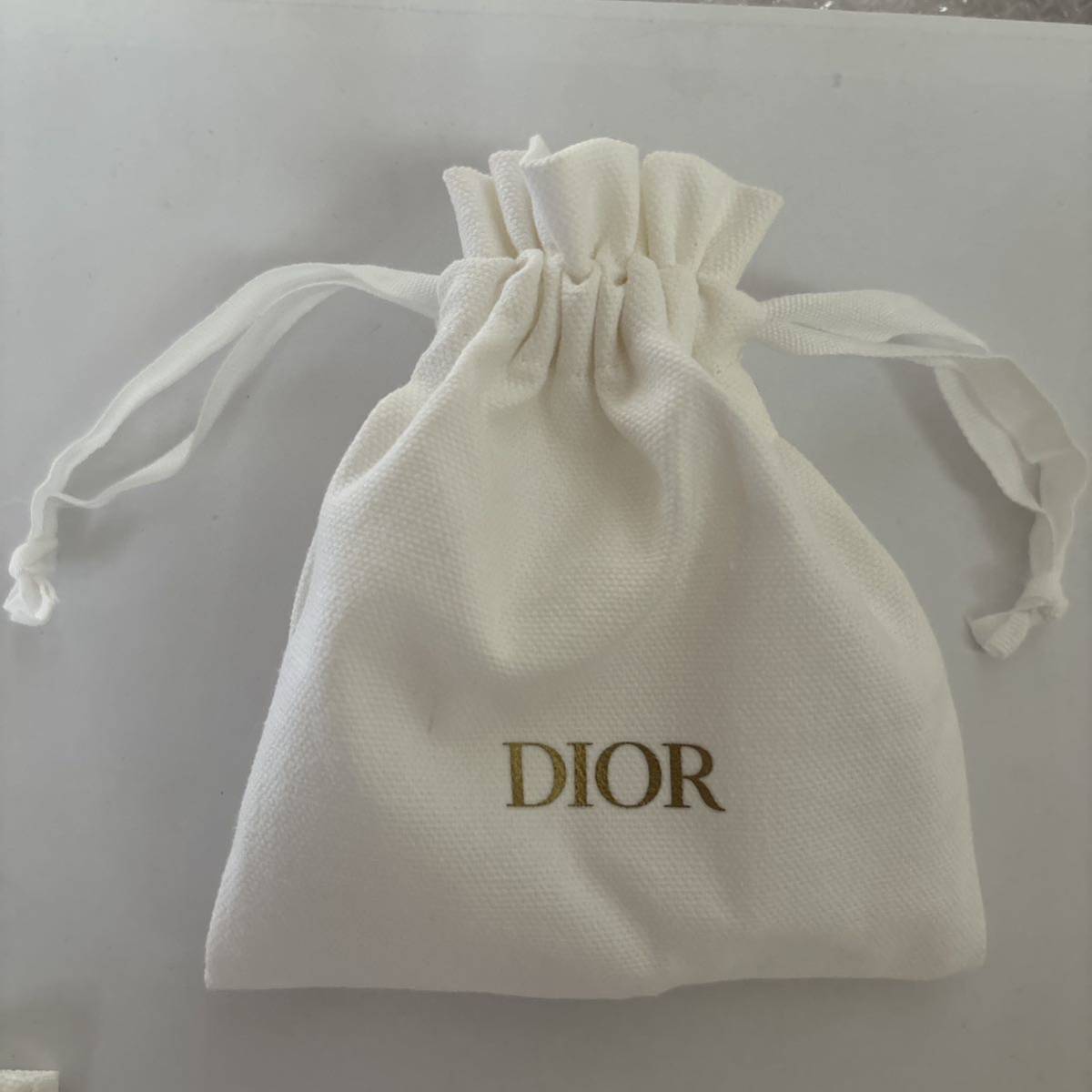 美品 dior ディオール 巾着 ポーチ ニュールック ミニサイズ