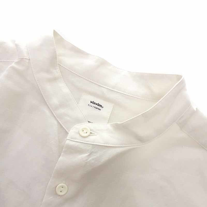 最旬トレンドパンツ VISVIM INGALL シャツ リネン ウール スタンド