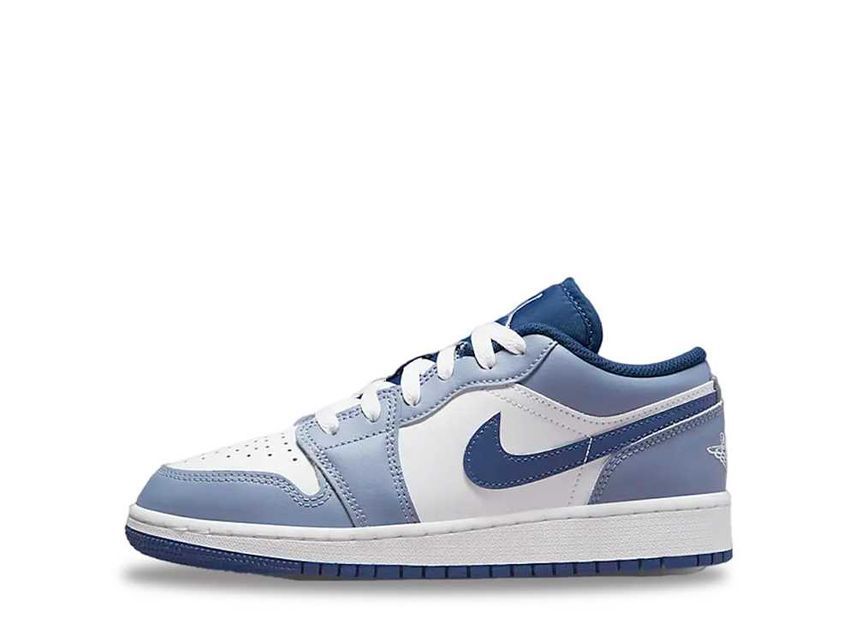 24cm～ Nike GS Air Jordan 1 Low "White/Steel Blue" 24.5cm 553560-414