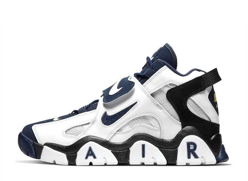 28.0cm NIKE AIR BARRAGE MID WHITE/NAVY 28cm AT7847-101