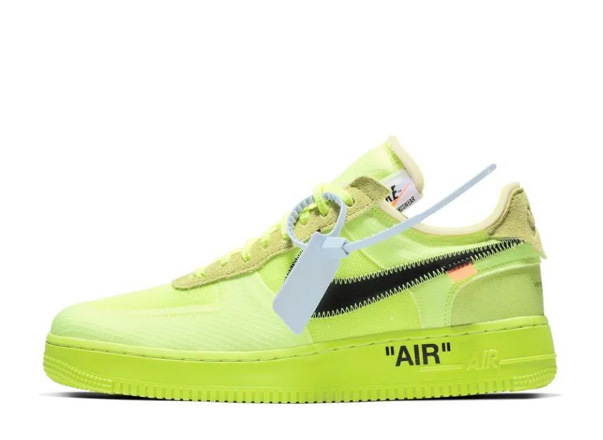 25.0cm Off-White Nike Air Force 1 Low "Volt" 25cm AO4606-700
