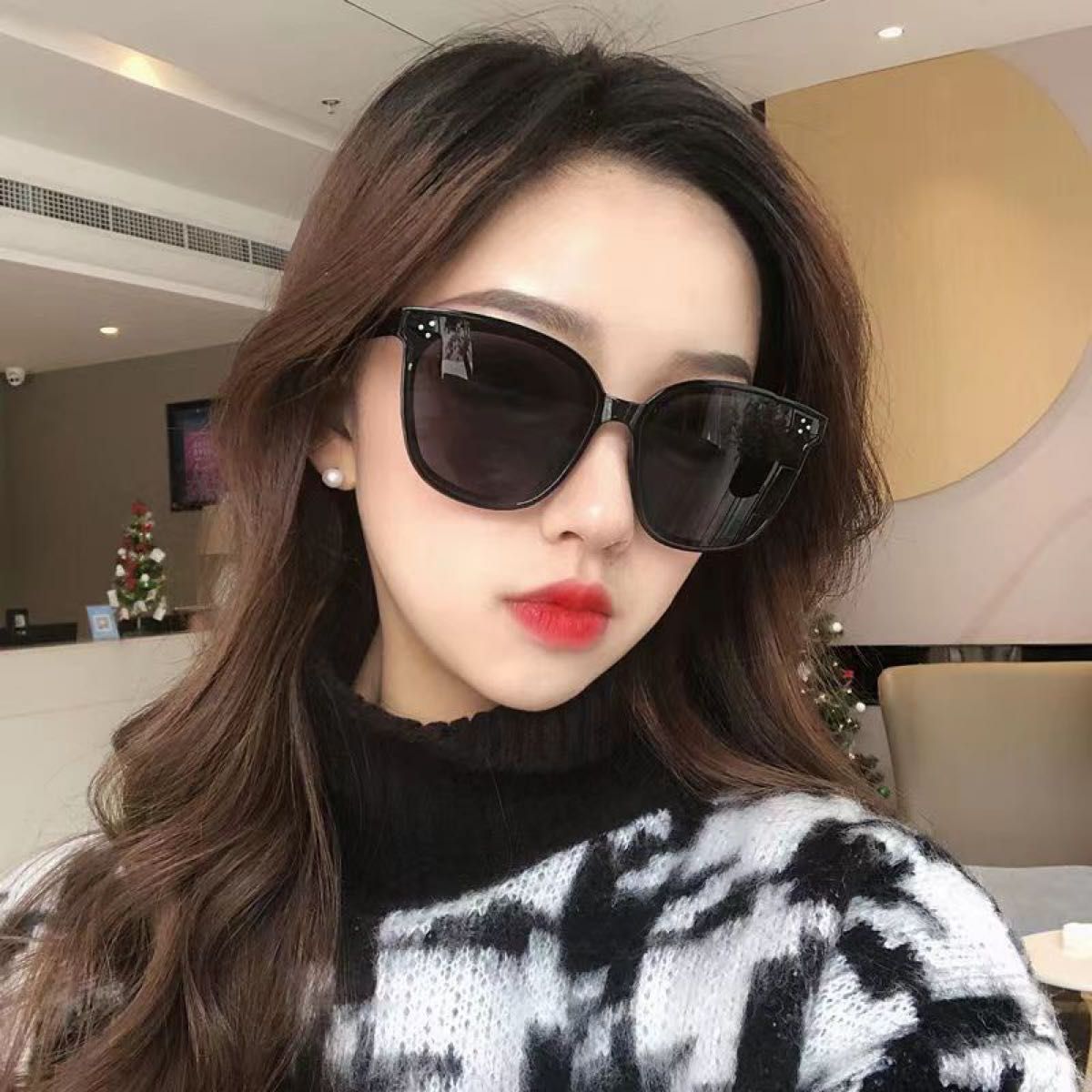 大人気】韓国 小顔効果 サングラス メガネ 黒縁 ZARA オルチャン 大人気】韓国 小顔効果 サングラス メガネ 黒縁 ZARA オルチャン