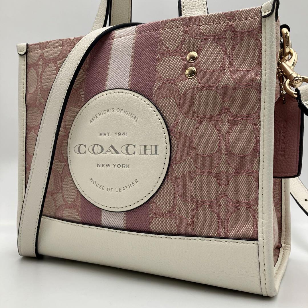 美品】COACH コーチ ショルダーバッグ 2way デンプシー トート22