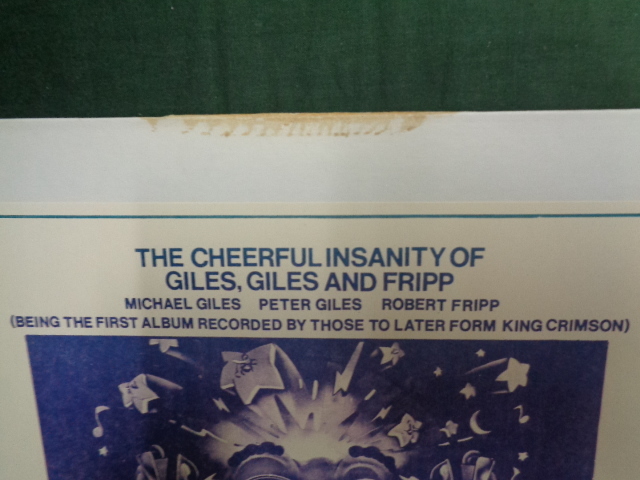 GILES, GILES AND FRIPP/THE CHEERFUL INSANITY OF GILES, GILES AND FRIPP*LP