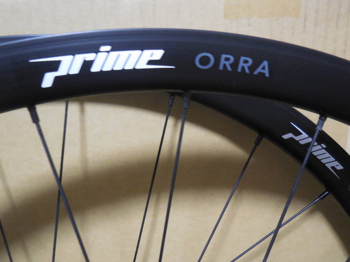 【実走無し・仮付けのみ】Prime Orra 700C ディスク グラベル チューブレス対応ホイールセット　ロードバイク　ディスクロード　_画像2