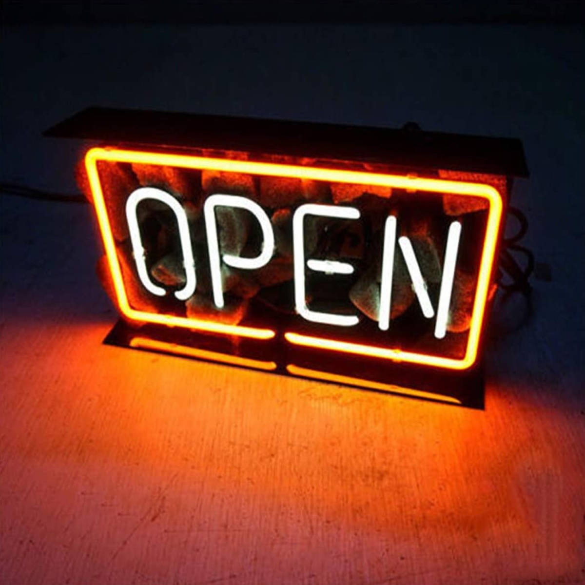 ネオンサイン 『OPEN』オープン ネオン管 看板 BAR バー 店舗 ディスプレイ 室内 アメリカン雑貨 インテリア お洒落 視認性抜群 雰囲気作り