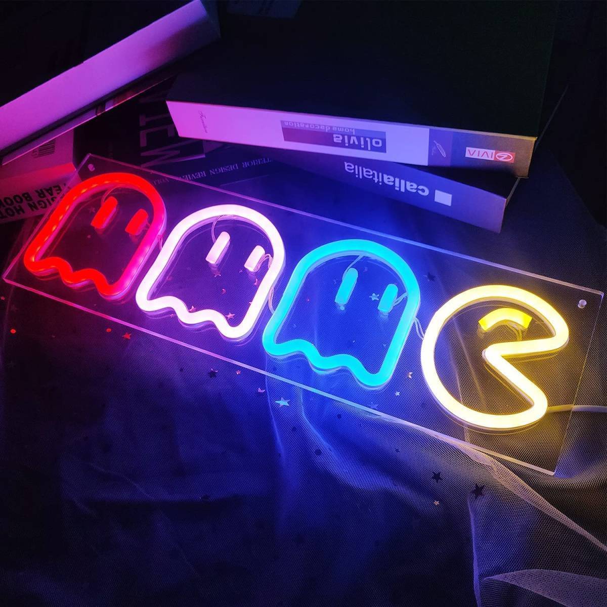 ネオンサイン アーケードゲーム LED看板 レトロ 視認性抜群 ネオンサイン アーケードゲーム LED看板 レトロ 視認性抜群