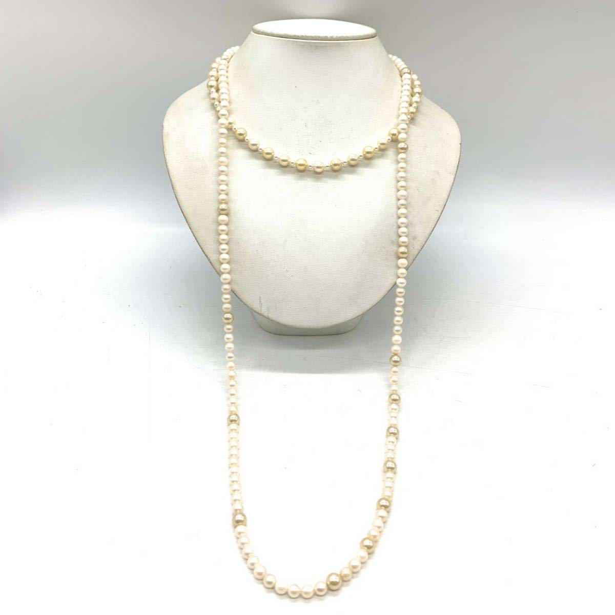 人気大割引 necklace pearl パール 約6~7.5mm 重量約83.5g □アコヤ本