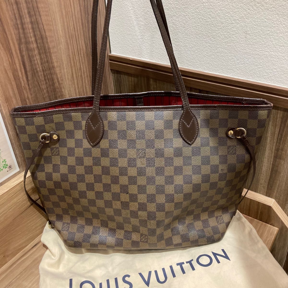 LOUIS VUITTON ルイヴィトン ダミエ エヌベ ネヴァーフルGMトートバッグ ショルダーバッグ ハンドバッグ 保存袋