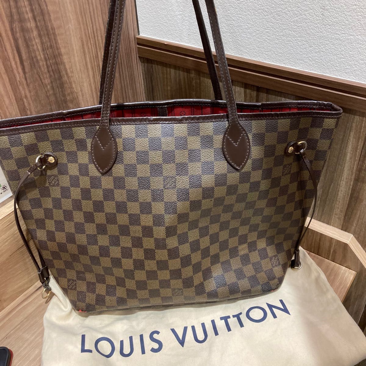 LOUIS VUITTON ルイヴィトン ダミエ エヌベ ネヴァーフルGMトートバッグ ショルダーバッグ ハンドバッグ 保存袋