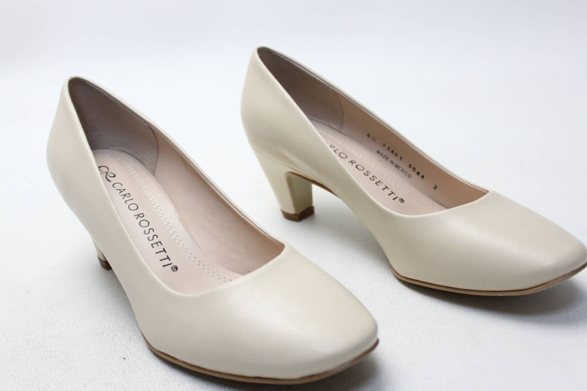 04# new goods!karuroro Sette . original leather plain pumps (6 half )