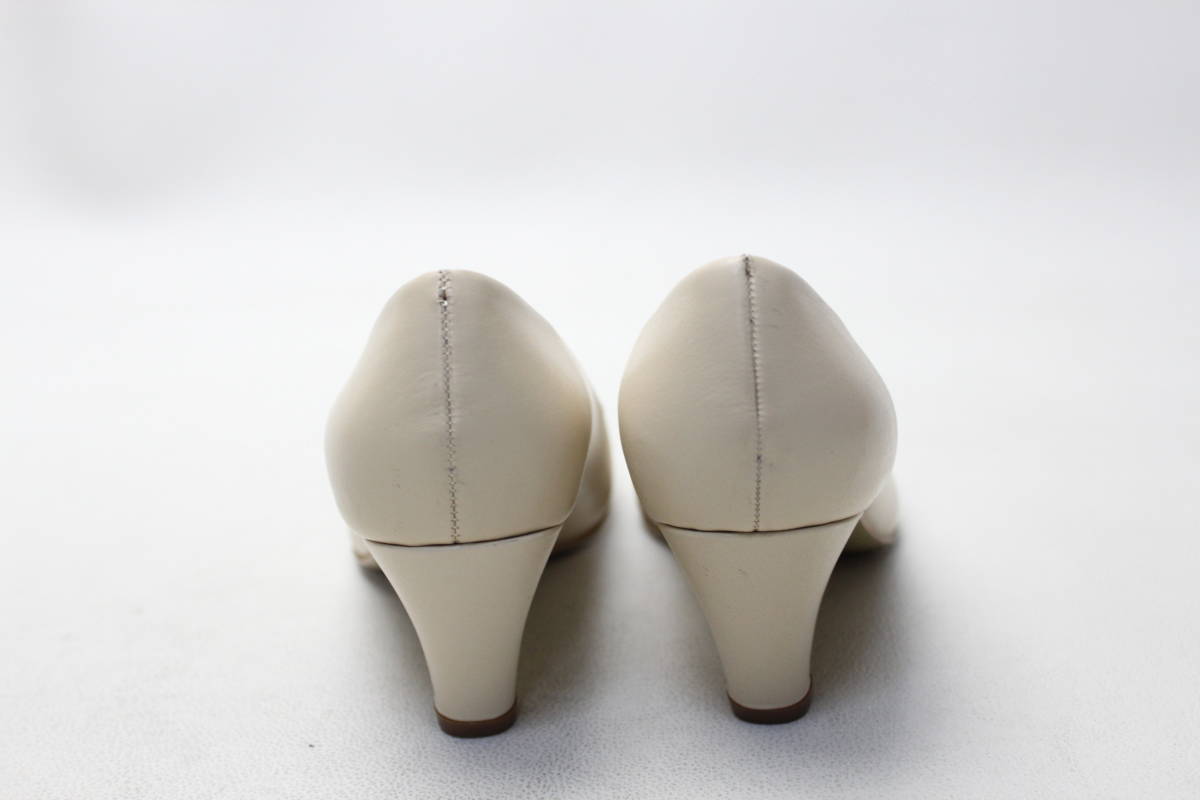 04# new goods!karuroro Sette . original leather plain pumps (6 half )