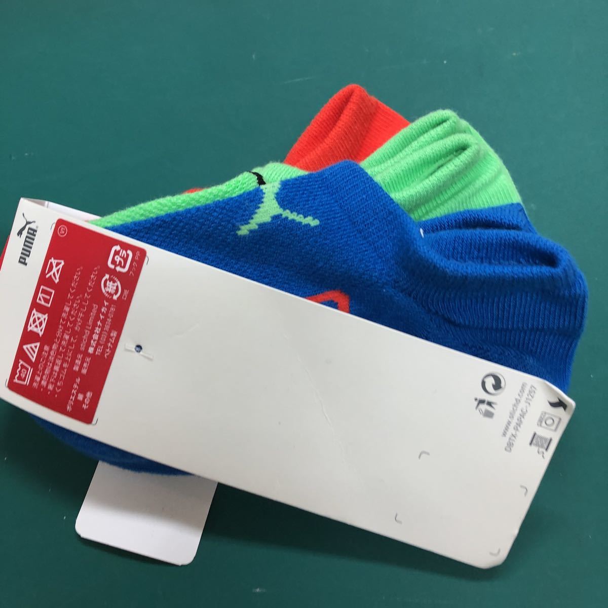  tag attaching PUMA Junior socks 3 pair 1 collection 19~21. deodorization processing 3 color . mesh 