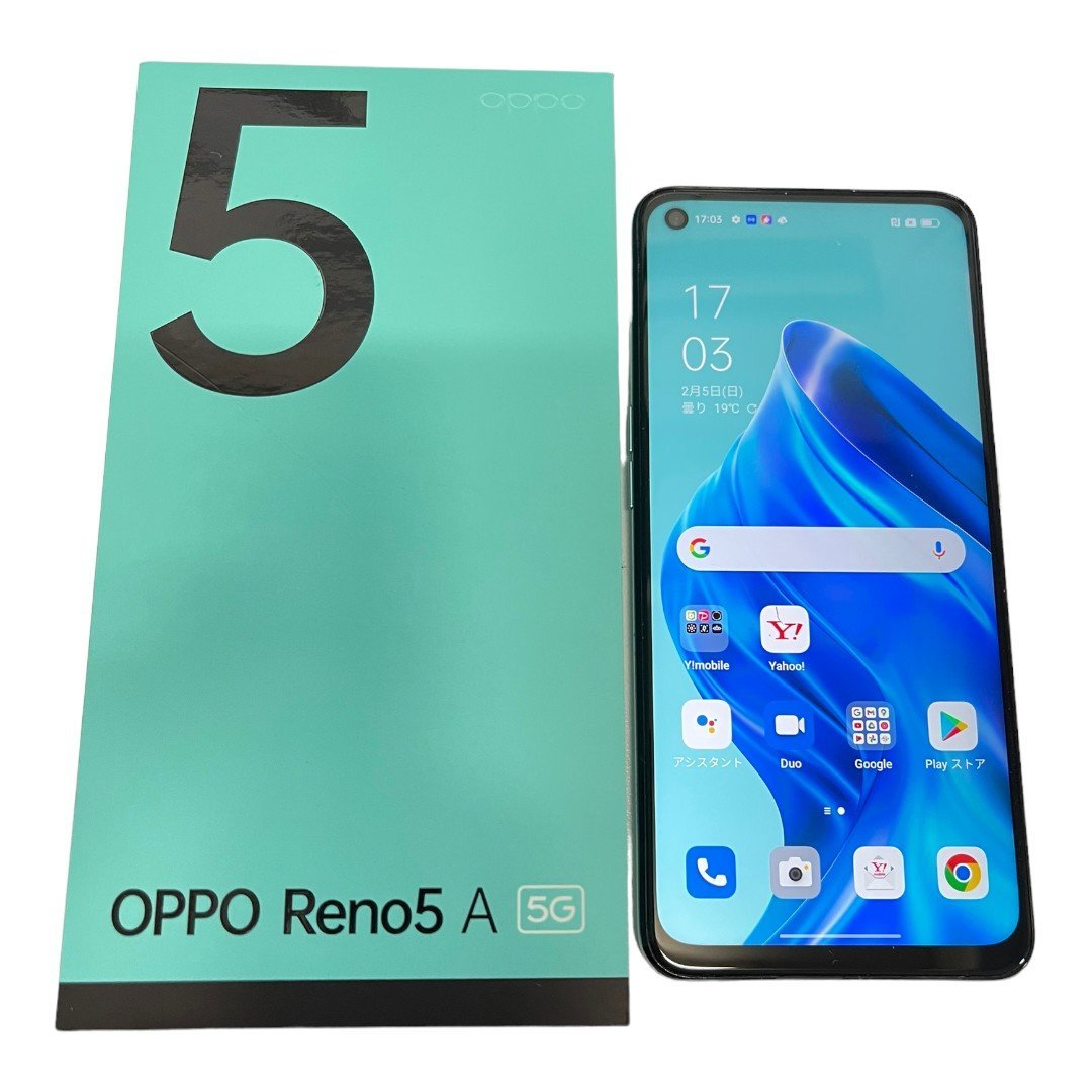 正規品販売！ 128GB シルバーブラック CPH2199 Reno5A OPPO 【中古品