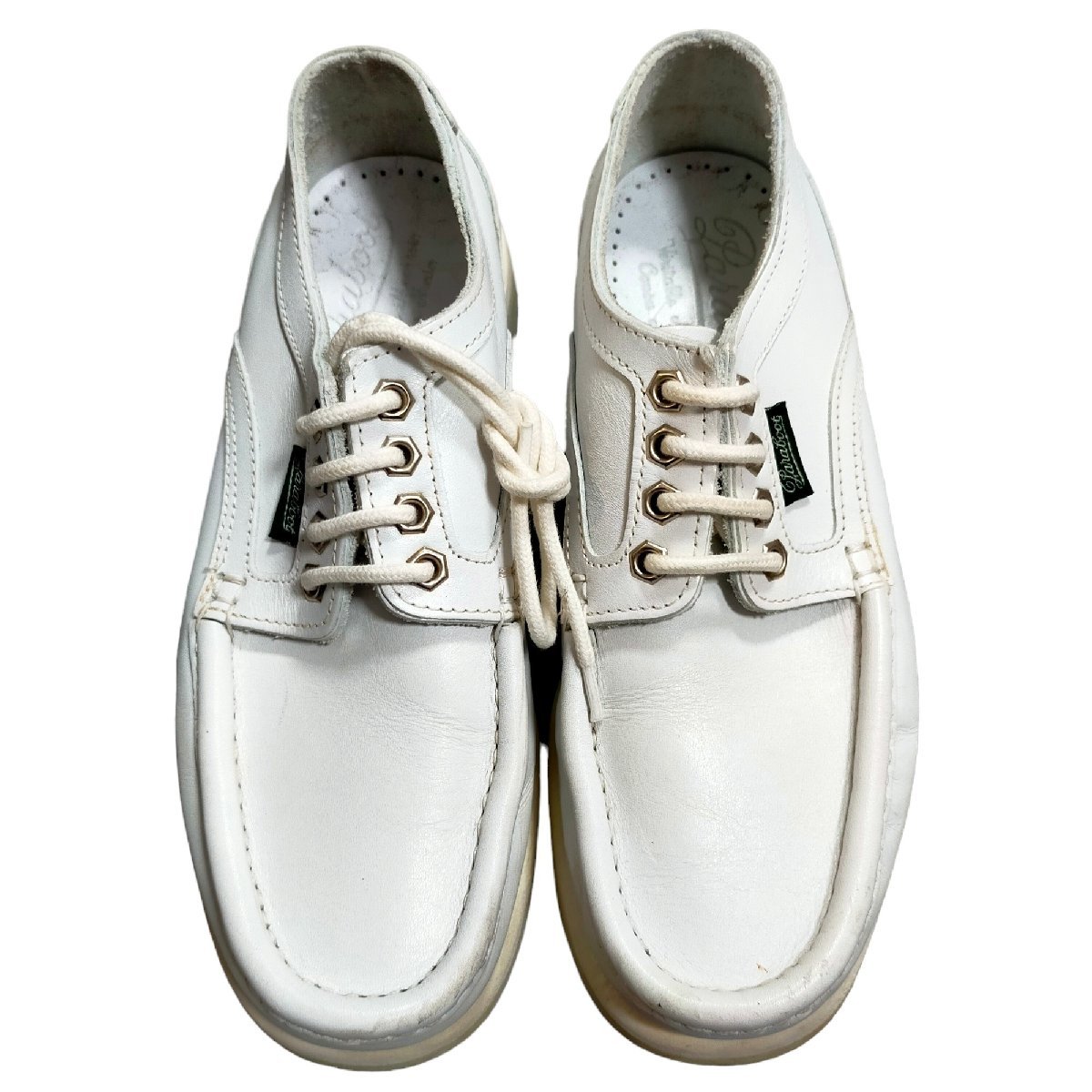 ◆中古品◆PARABOOT パラブーツ シューズ 靴 4.5 日本サイズ約 24.0‐24.5cm 白 ホワイト ファッション 本体のみ J48417NCの画像1