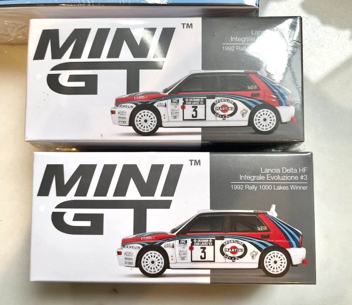 未開封MINI GTランチア デルタ HF インテグラーレ エボルツィオーネ 2台 マルティーニレーシングテントセット