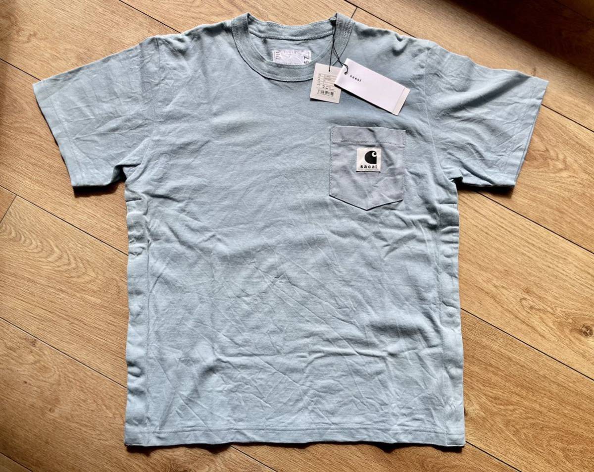 SACAI Carhartt WIP Tシャツ3 ライトブルーサカイ カーハート(男性用